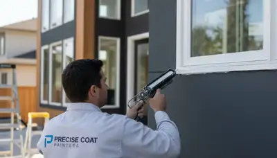 Professional caulking and sealing on Kenosha WI home exterior preventing moisture and weather damage