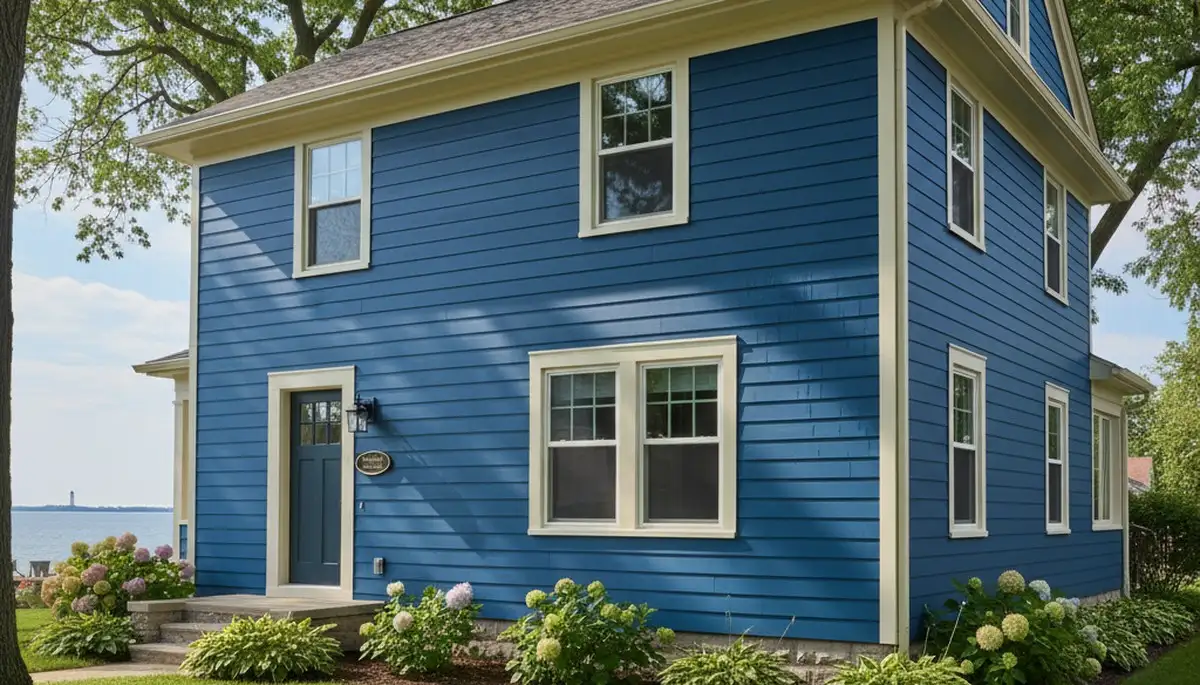 Freshly painted Kenosha WI home exterior showcasing smooth, durable finish by professional house painters