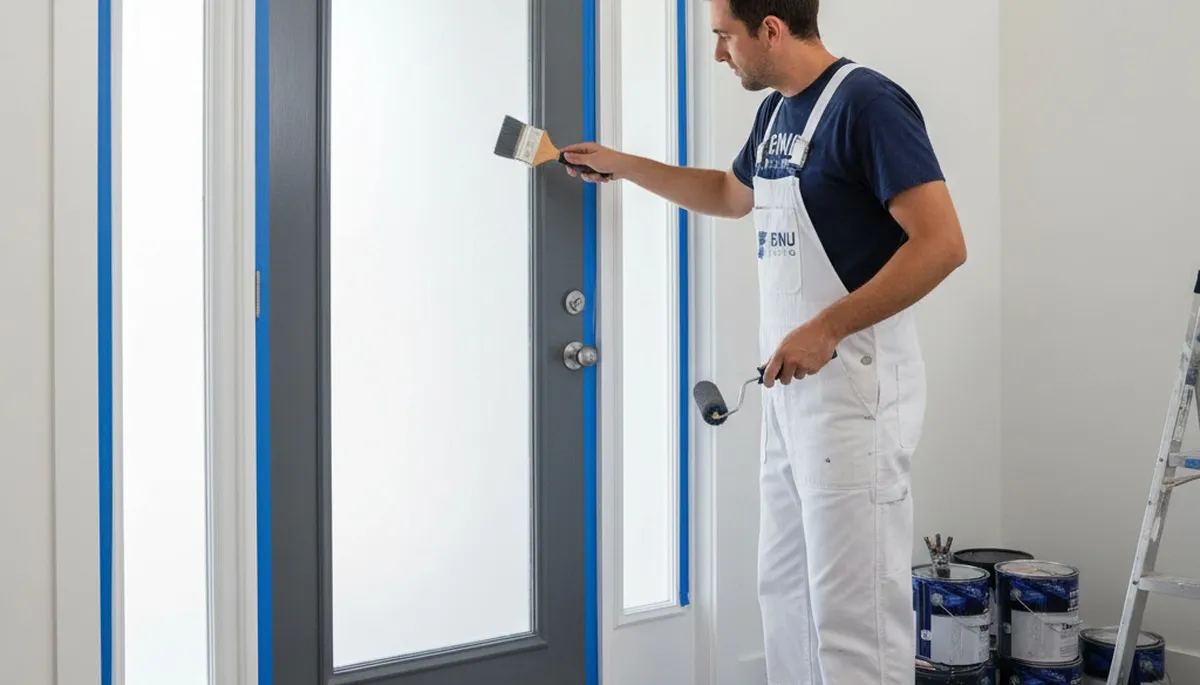 Professional door painting and refinishing by expert painters in Kenosha, WI