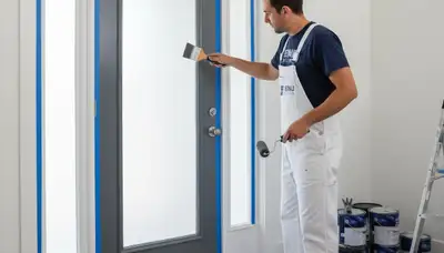 Professional door painting and refinishing by expert painters in Kenosha, WI