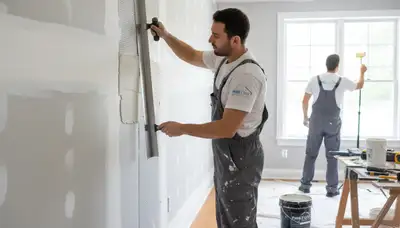 Professional drywall repair and wall restoration by expert painters in Kenosha, WI home