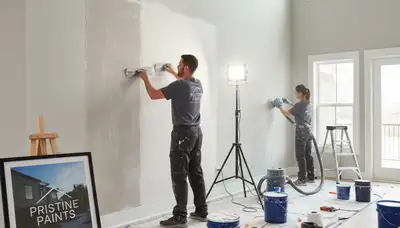 Professional drywall repair and wall restoration in Kenosha, WI home by expert painters