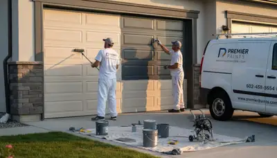 Professional garage door painting in Kenosha, WI with durable finishes for lasting curb appeal