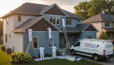 Kenosha WI house painting crew providing professional interior and exterior painting services
