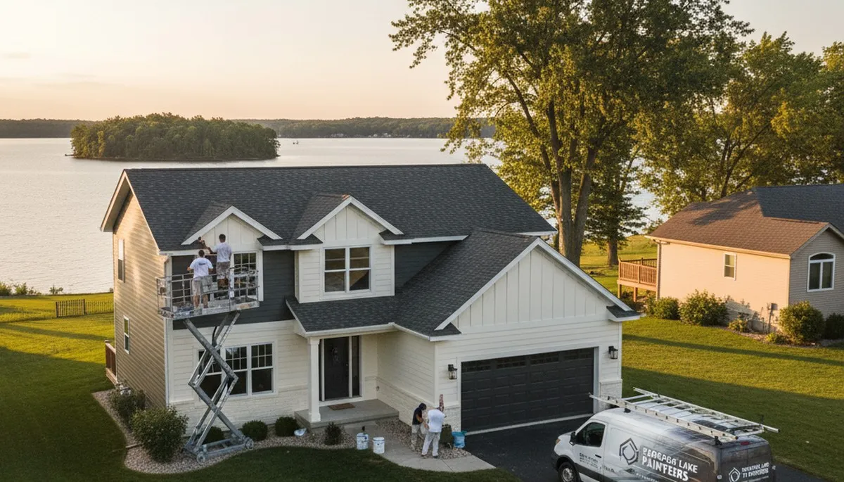 House painting service in Kenosha, WI by Kenosha Painters for residential exterior painting