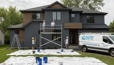 Professional exterior house painting by Kenosha Painters in Kenosha, WI