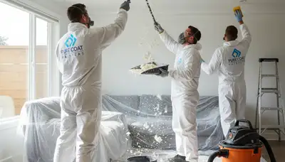 Professional popcorn ceiling removal by expert painters in Kenosha, WI