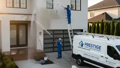 Professional pressure washing house siding in Kenosha, WI by local exterior cleaning experts